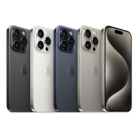 iPhone 15 Pro recondicionado — vista geral com todas as cores disponíveis