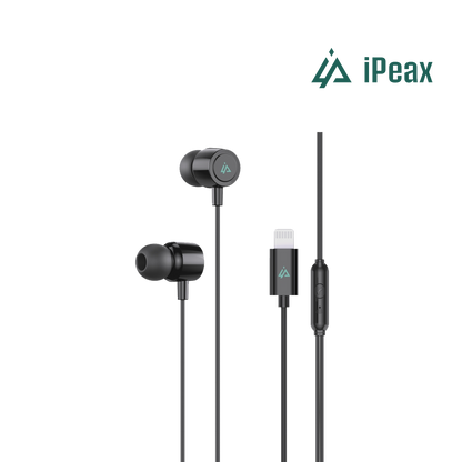 Auriculares com fio Lightning iPeax