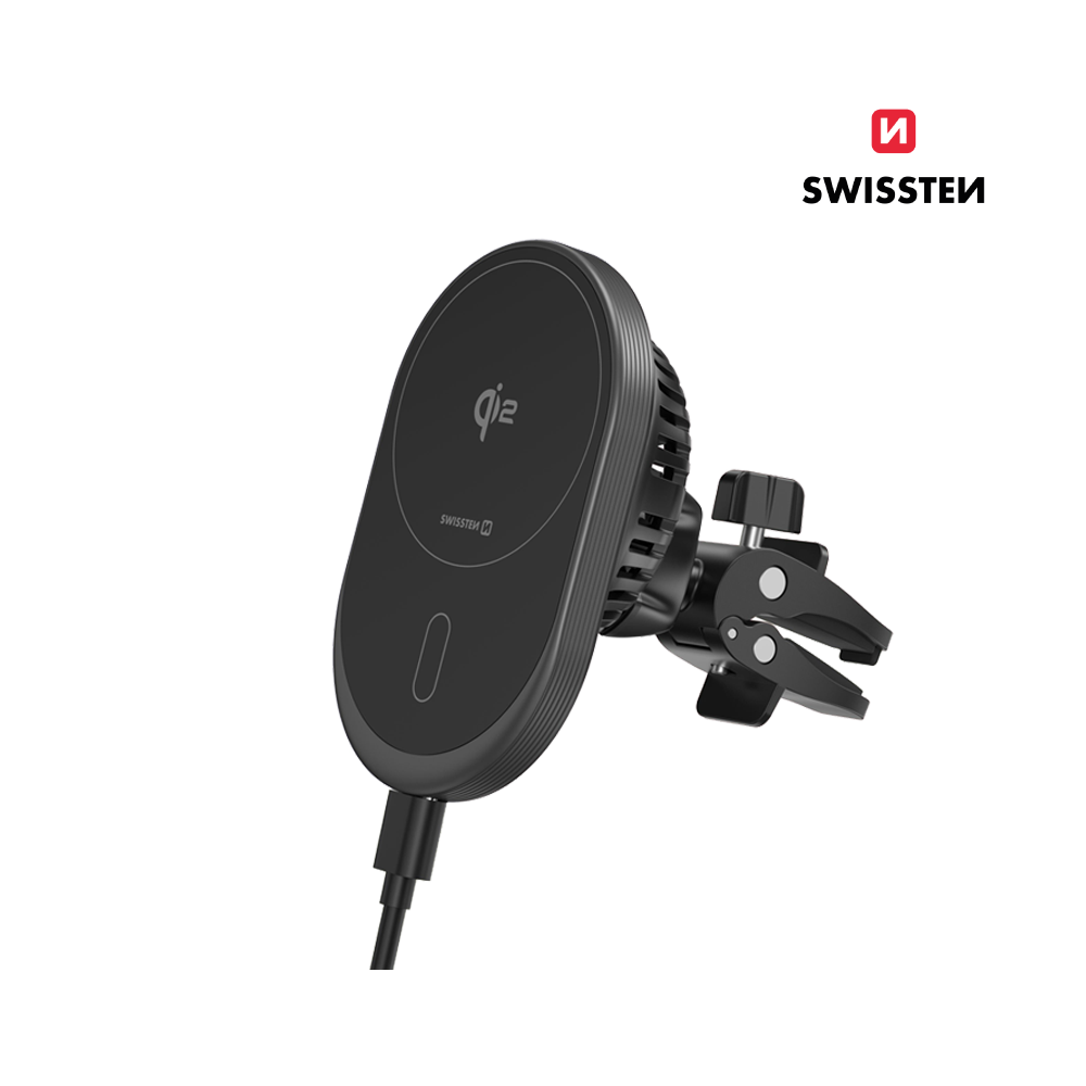 Suporte Magnético para carro MagRide Qi2 15W Swissten