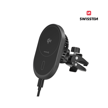 Suporte Magnético para carro MagRide Qi2 15W Swissten