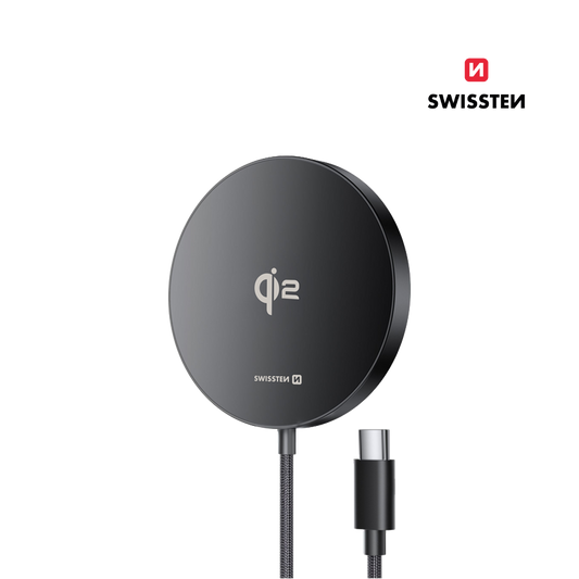 Carregador Wireless Qi2 MagPuck 1.5 M Swissten