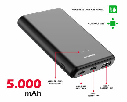 Power Bank 5000 mAh Power Line Swissten