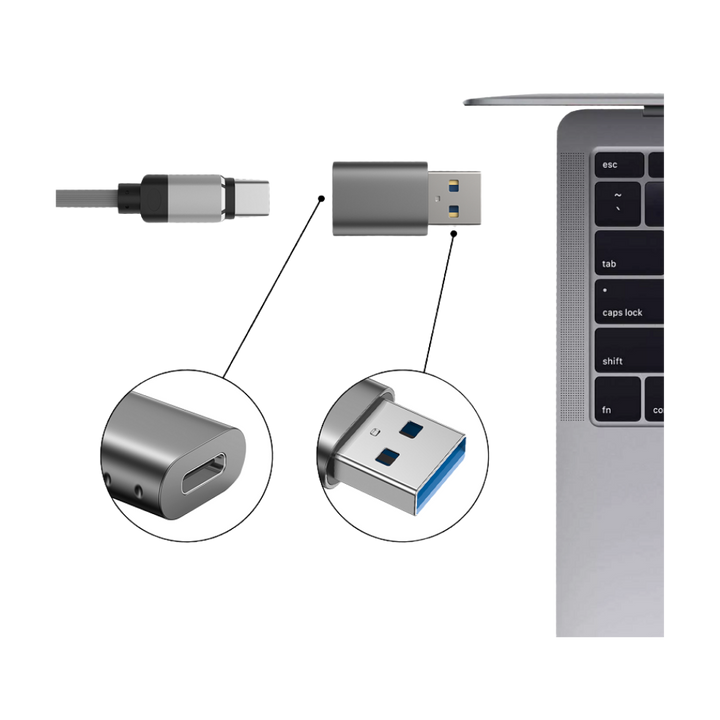 Adaptador USB-A para USB-C Swissten