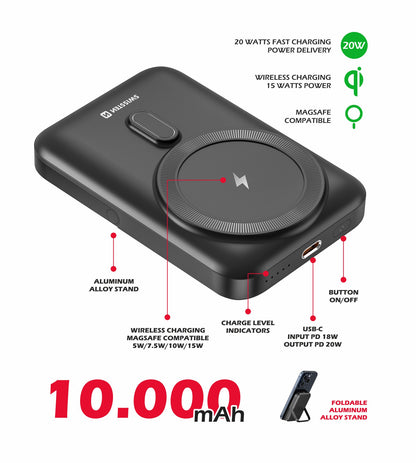 Power Bank MagSafe 10000 mAh 20W Power Delivery Swissten