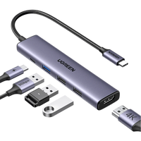 USB-C HUB 5 in 1 (4xUSB 3.0, 1xUSB-C) UGREEN