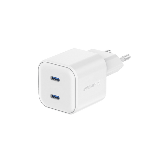Adaptador de Corrente 2xUSB - C 20W Swissten - ISELL & REPAIR