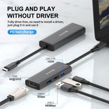 Adaptador HUB USB - C 4 em 1 Swissten (USB - C 100W, HDMI, 2x USB 3.0) - ISELL & REPAIR