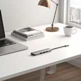 Adaptador HUB USB - C 8 em 1 Swissten (USB - C 100W, HDMI 4K, 3x USB 3.0, RJ45, SD, Micro) - ISELL & REPAIR