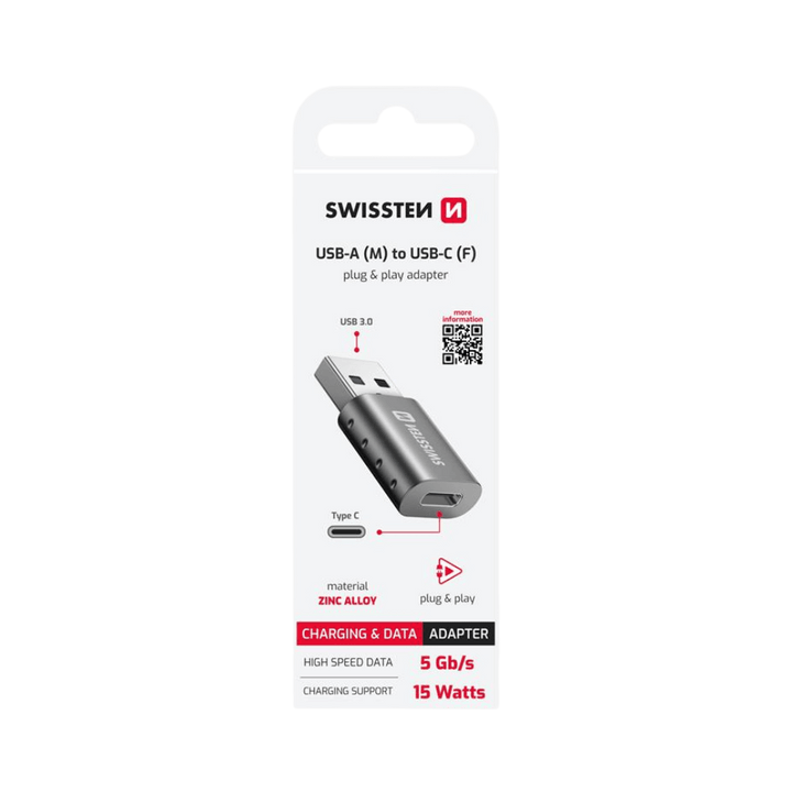 Adaptador USB - A para USB - C Swissten - ISELL & REPAIR