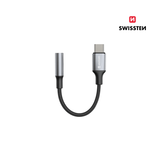 Adaptador USB - C para Jack 3.5mm 0,15M Swissten - ISELL & REPAIR