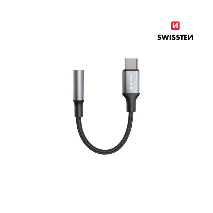 Adaptador USB - C para Jack 3.5mm 0,15M Swissten - ISELL & REPAIR