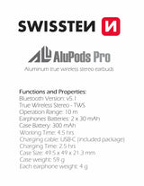 AluPods Pro TWS Swissten - ISELL & REPAIR