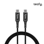 Cabo 1.5M USB-C para USB-C TECFY