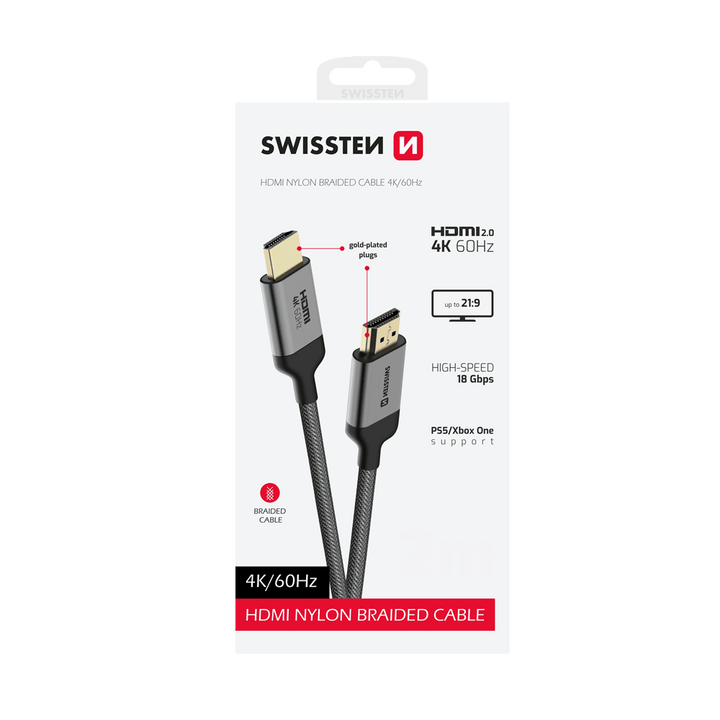 Cabo HDMI 2.0 4K 60Hz Swissten - ISELL & REPAIR