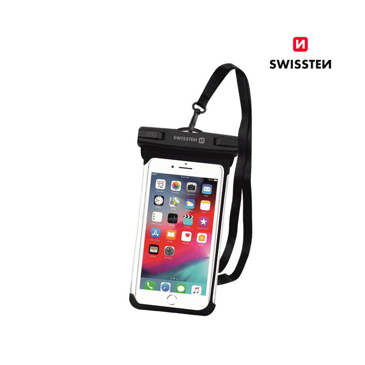 Capa Impermeável para Smartphone Preta Swissten - ISELL & REPAIR