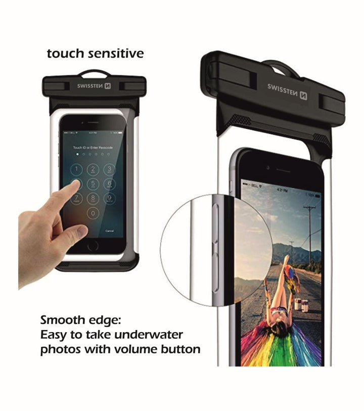 Capa Impermeável para Smartphone Preta Swissten - ISELL & REPAIR