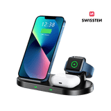 Carregador Wireless 3 em 1 15W Swissten - ISELL & REPAIR