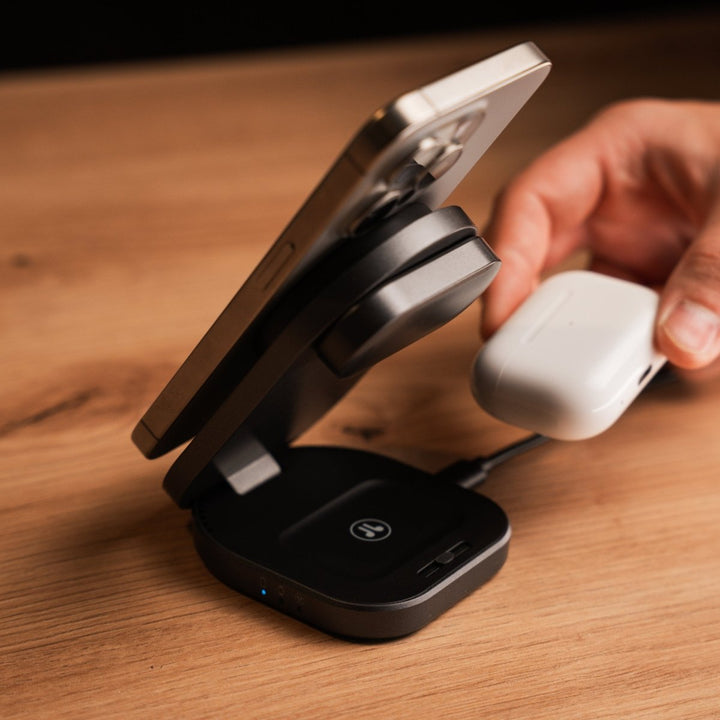 Carregador Wireless Qi2 MagBase (3 em 1) Swissten - ISELL & REPAIR
