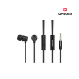 EarBuds Dinâmicos YS500 Preto Swissten - ISELL & REPAIR