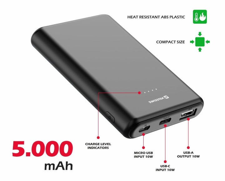 Power Bank 5000 mAh Power Line Swissten - ISELL & REPAIR