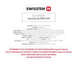 Power Bank 60000 mAh Power Line (Com Lanterna) Swissten - ISELL & REPAIR