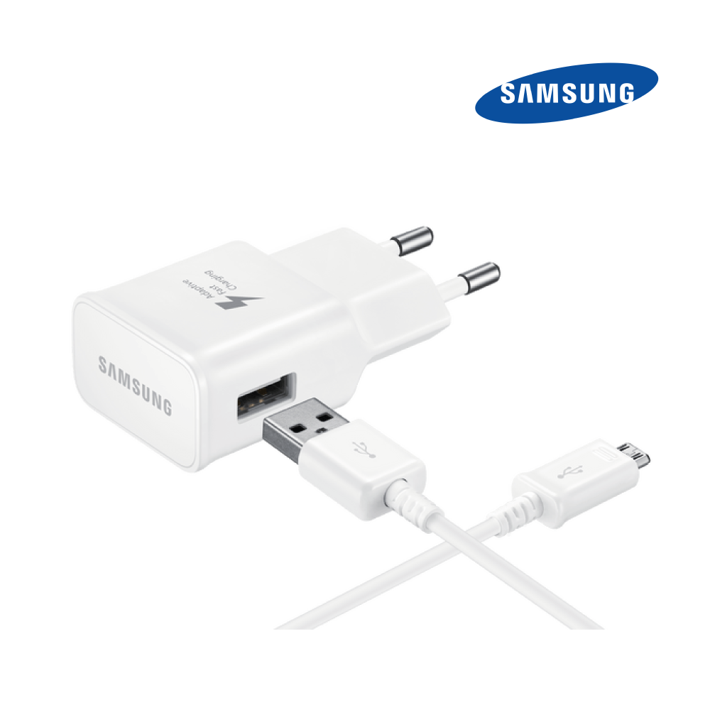 Conjunto Carregador 15W Fast Charging Micro USB Samsung