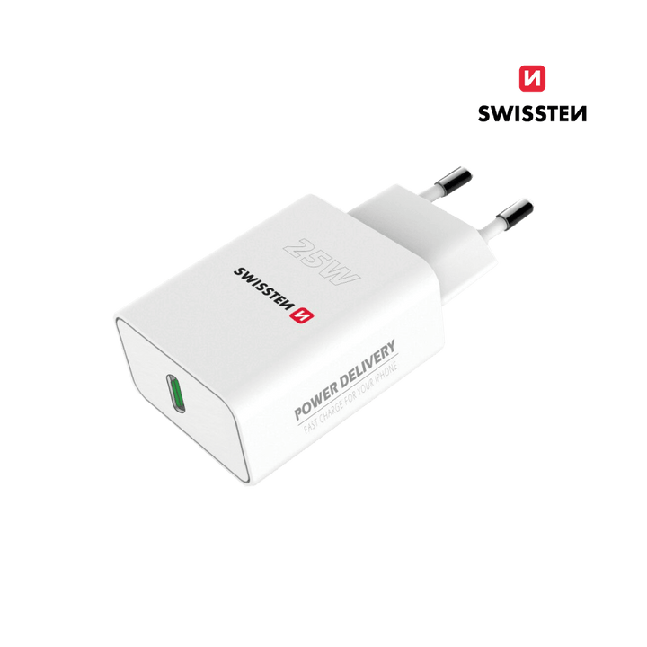 Adaptador Carregador Power Delivery USB - C 25W Swissten - ISELL & REPAIR