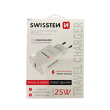 Adaptador Carregador Power Delivery USB - C 25W Swissten - ISELL & REPAIR