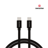 Cabo 1.2M Textile USB - C para USB - C Swissten - ISELL & REPAIR