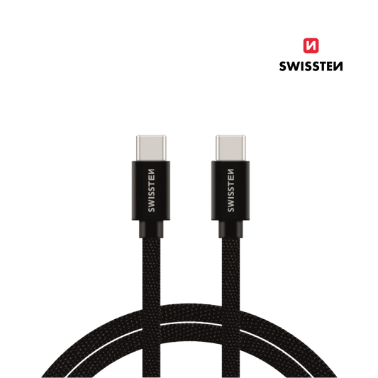 Cabo 1.2M Textile USB - C para USB - C Swissten - ISELL & REPAIR