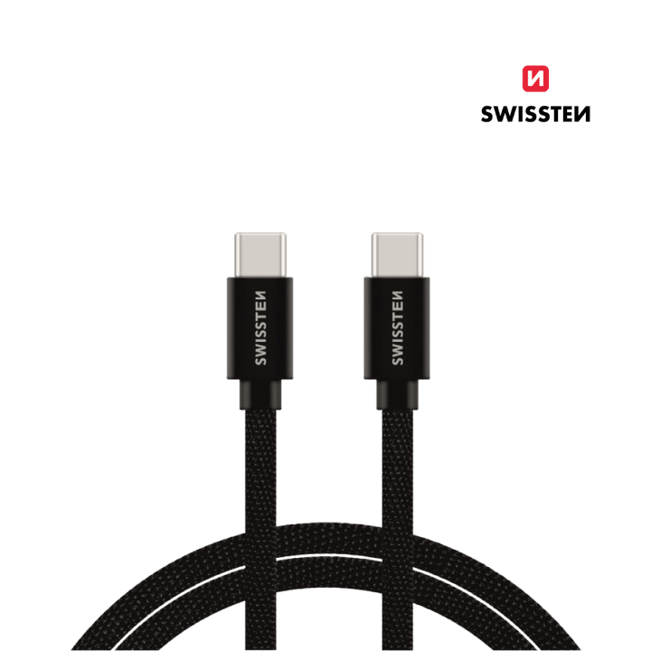 Cabo 1.2M Textile USB - C para USB - C Swissten - ISELL & REPAIR