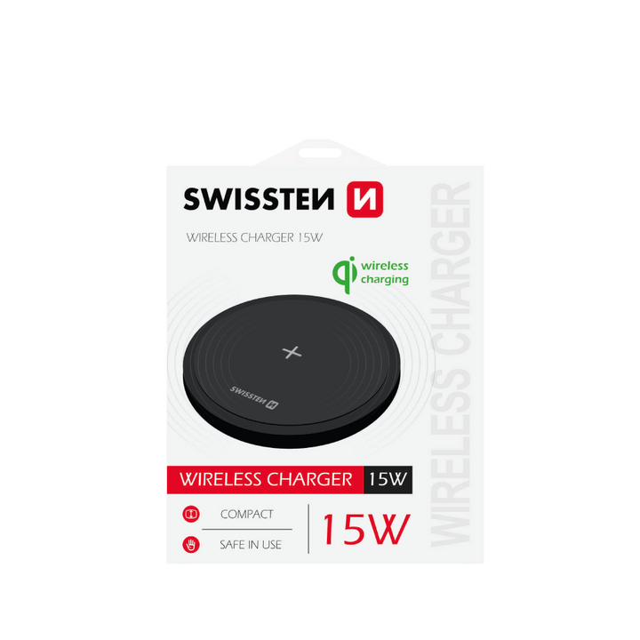 Carregador Wireless Universal 15W Swissten - ISELL & REPAIR