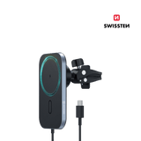 Suporte Magnético para carro com Carregador Wireless 15W Swissten - ISELL & REPAIR